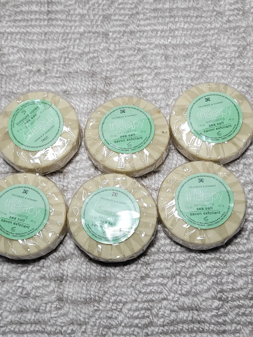 Gilchrist & Soames Luxury Spa Therapy & Cleansing Soap Bar Lot - 12pc Travel Siz